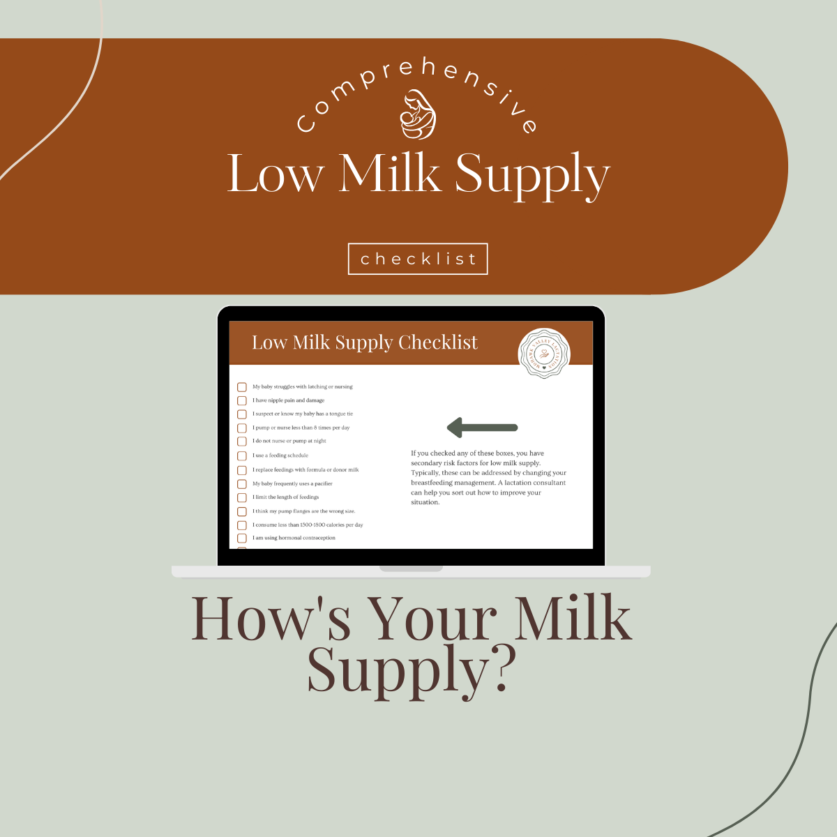 Low milk consultation